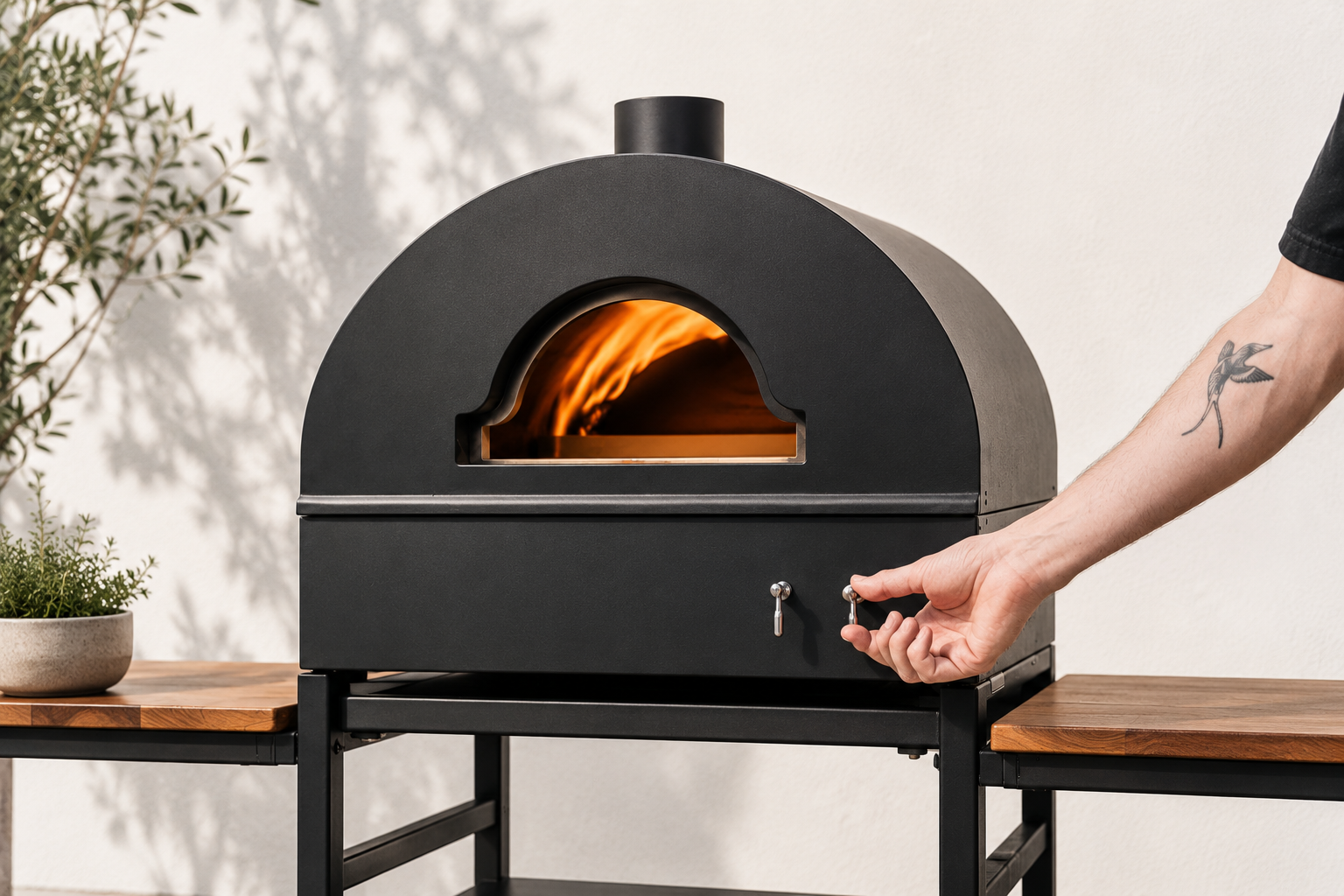 Cupola Vento oven in use